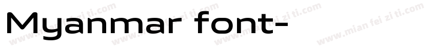 Myanmar font字体转换